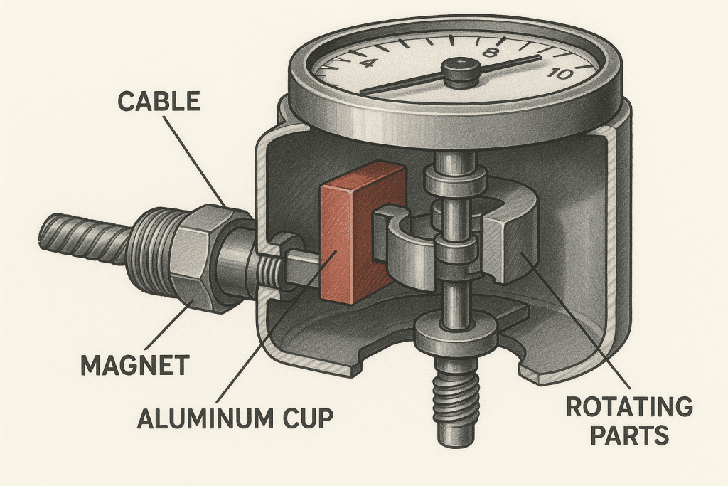 How Mechanical Cable-Driven Tachometers Work -