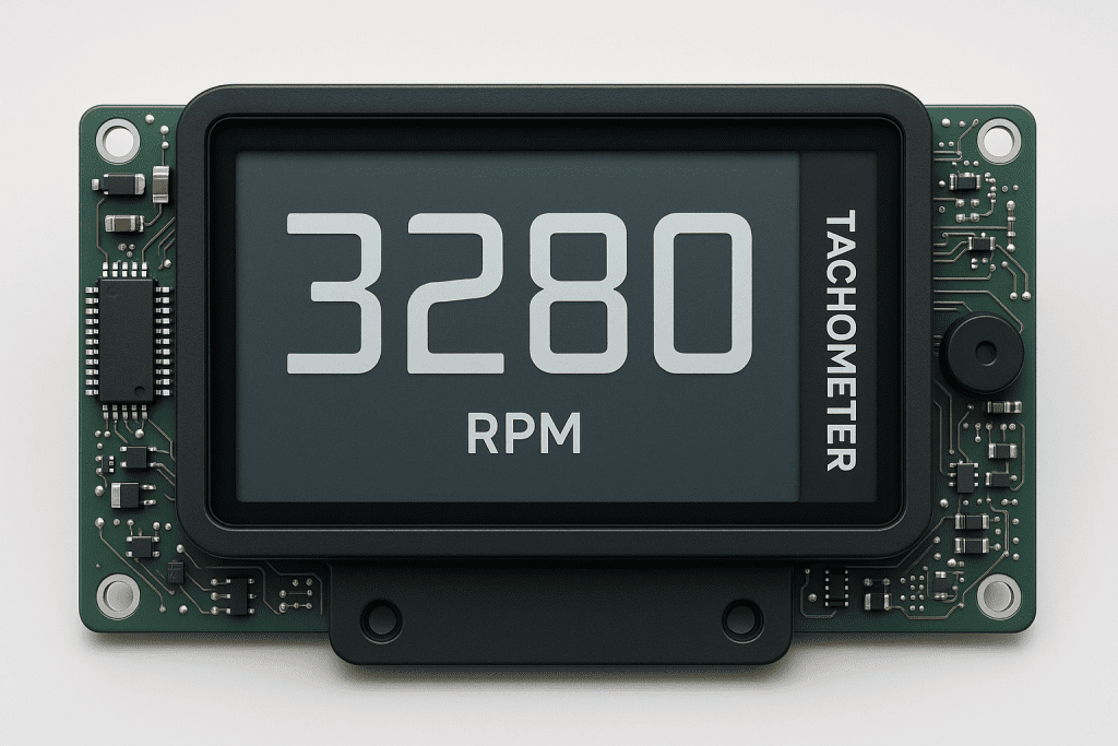 Modern Digital Tachometer with LCD Display and ECU Integration