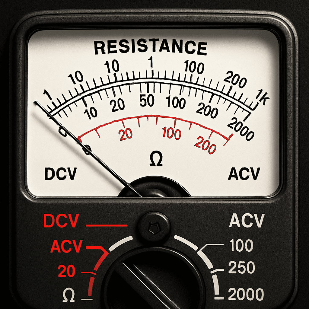 Analog Multimeter with Scale
