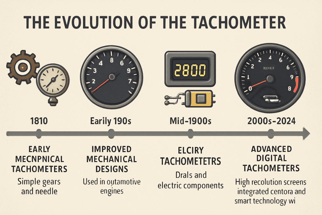 Two Centuries of Tachometer Evolution: From Mercury Bowl to Digital Display
