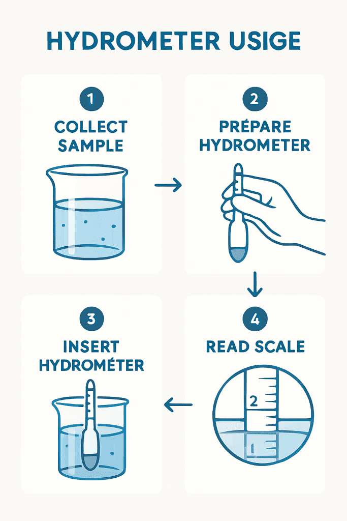 How to use a hydrometer step-by-step