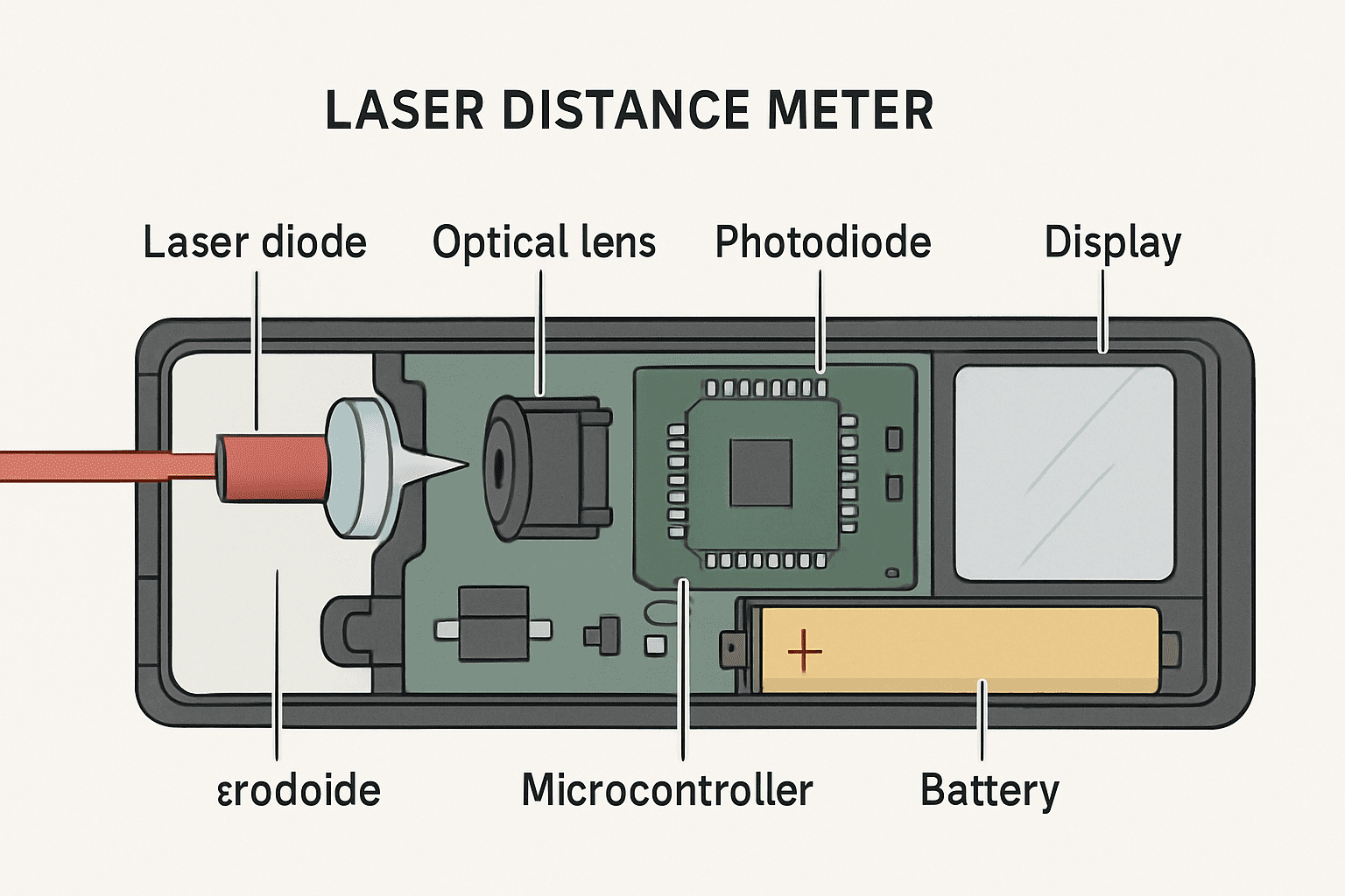 Components of a Laser Distance Meter