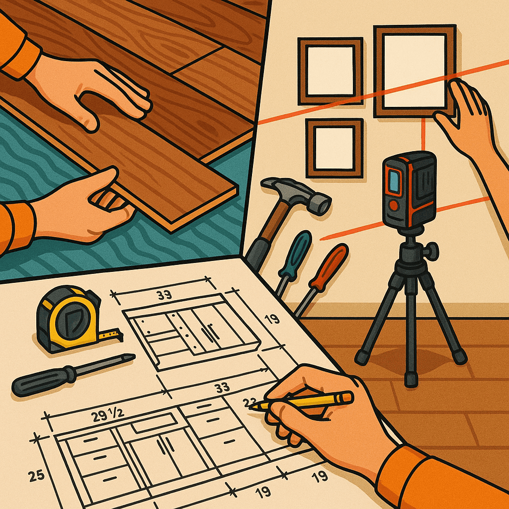 Real-world DIY projects made easier with laser measuring tools