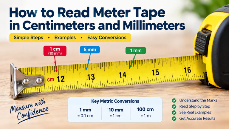 How to Read Meter Tape