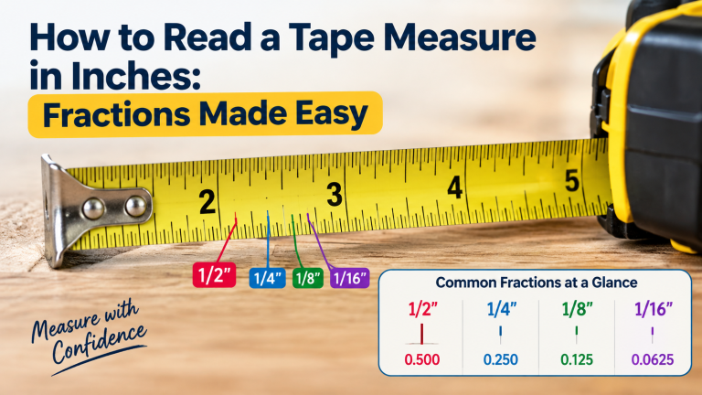 How to Read a Tape Measure in Inches